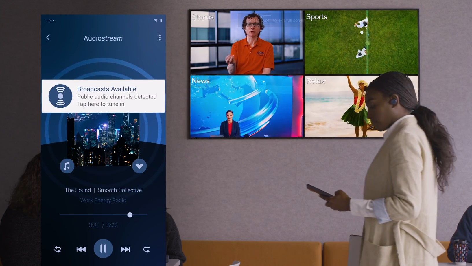 Wireless audio broadcasting and sharing